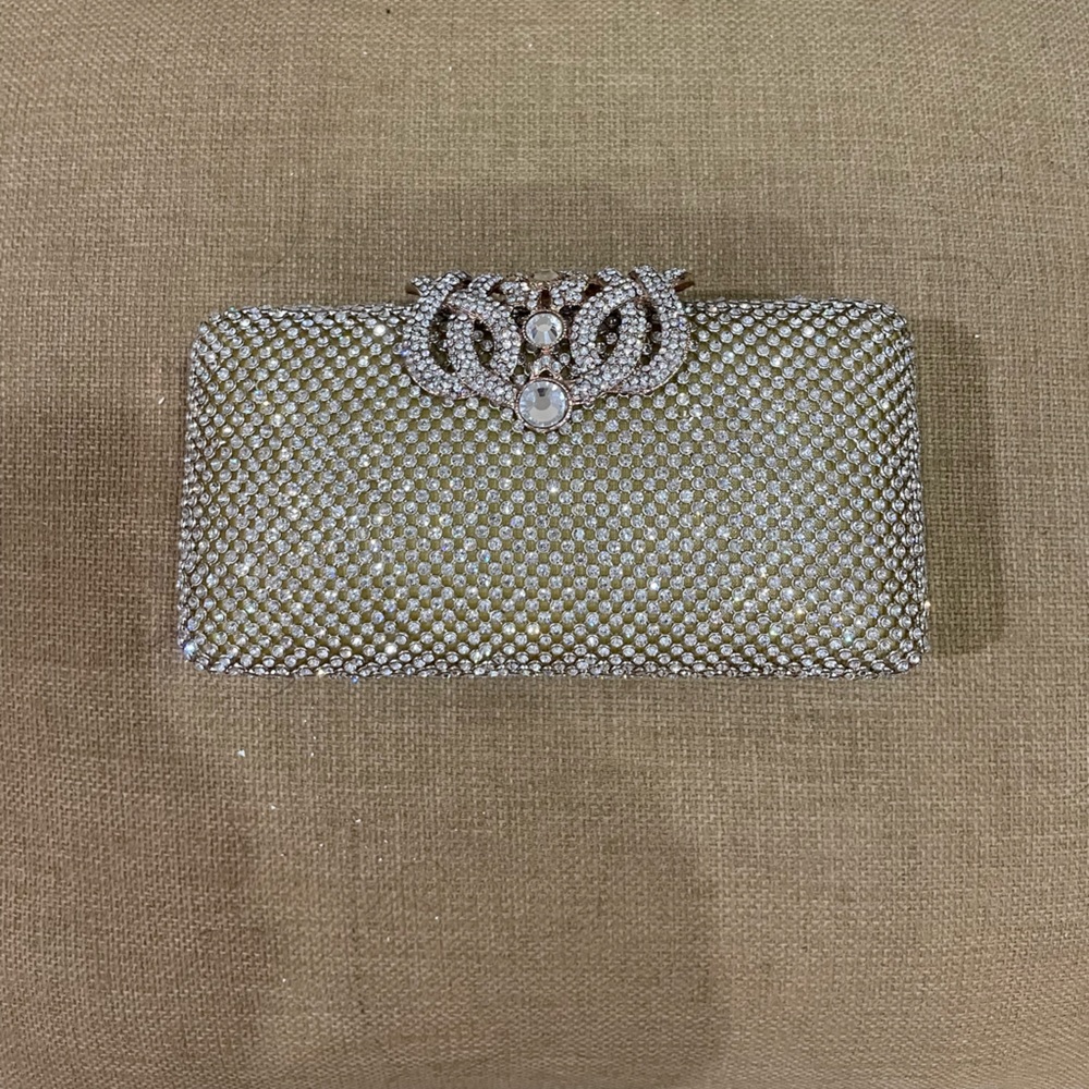 Mini rhinestones square bag